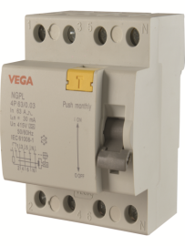 ממסר פחת 4X40A 30MA דגם VEGA A